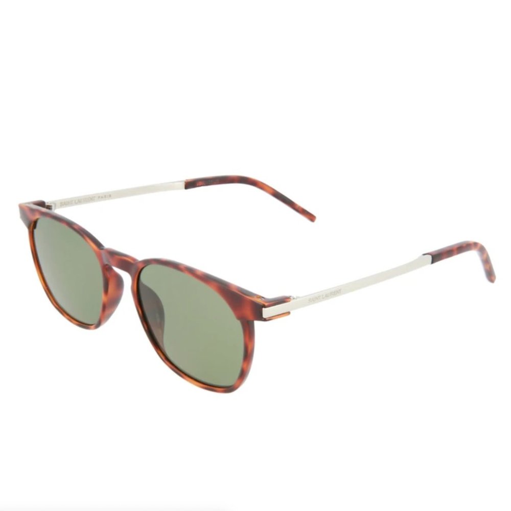 Saint Laurent Unisex Havana Square Sunglasses!